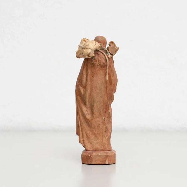 Plaster Virgin Figure, 1950s For Sale - Image 12 of 13