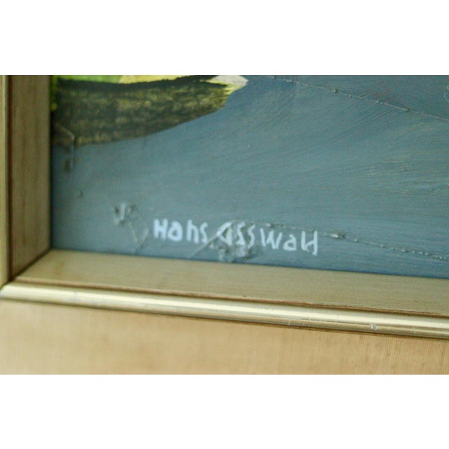 Hans Osswald, Abstract Composition, 1960s, Oil on Panel, Framed For Sale - Image 10 of 11