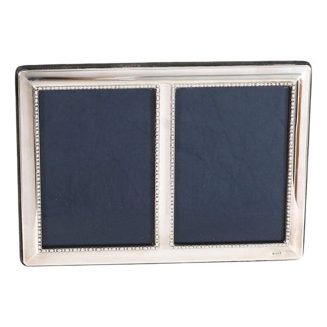 Vintage Sterling Silver Rectangular Portrait Photo Frame attributed to Carrs, 1990s For Sale