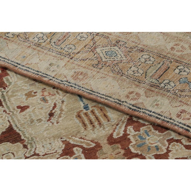 Beige Antique Persian Sultanabad Rug, Ivory Palmettes on Beige-Gold Field - Rug & Kilim For Sale - Image 8 of 8
