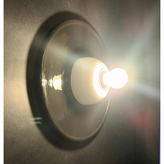 Black Mid 20th Century Ceramic Sconces - a Pair For Sale - Image 8 of 11