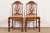 Berkey & Gay Style Antique English Jacobean Carved Walnut Side Chairs or Dining Chairs, Pair For Sale - Image 11 of 11