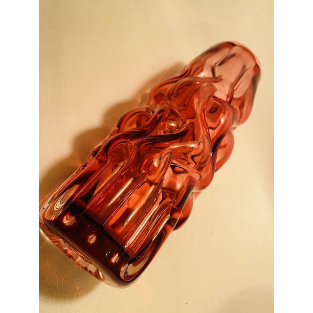 Mid-Century Modern Brain Vase by Pavel Hlava for Borse Glas, 1968 For Sale - Image 3 of 7