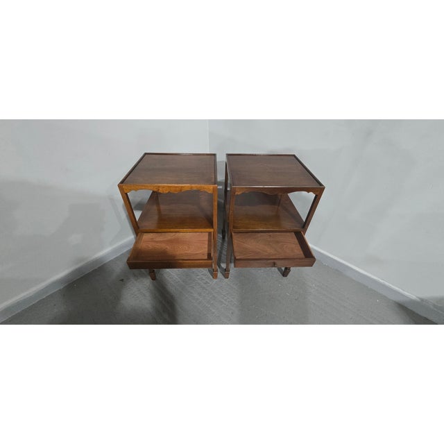 Georgian Mahogany Bedside Lamp Tables, 1920, Set of 2 For Sale - Image 4 of 11