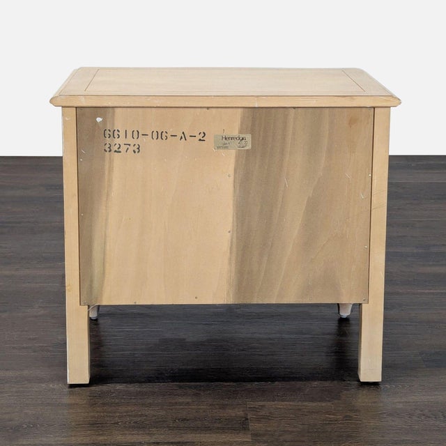 Wood Vintage Henredon French Provincial Three Drawer Nightstand For Sale - Image 7 of 13
