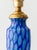 Art Deco Bohemian Blue Art Glass Table Lamp with Cast Brass Base.Czechoslovakia, 1920s For Sale - Image 12 of 18