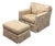 McCreary Modern for Macy’s Modern Concepts Floral Swivel Chair + Ottoman For Sale