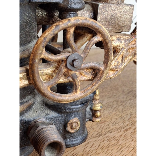 Large Vintage 21" Cast Iron 3-Horse Fire Pumper Wagon Toy - Utexiqual / Kenton Style For Sale - Image 14 of 18