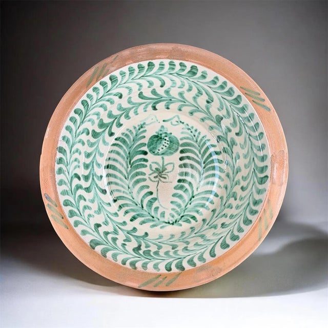 Green Large Spanish Fajalauza Ceramic Lebrillo Bowl For Sale - Image 8 of 8
