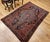 Red 19th Century Farahan Rug, Hand-Knotted Wool, Floral Medallion Design, Blue & Red, 4x6 For Sale - Image 8 of 18