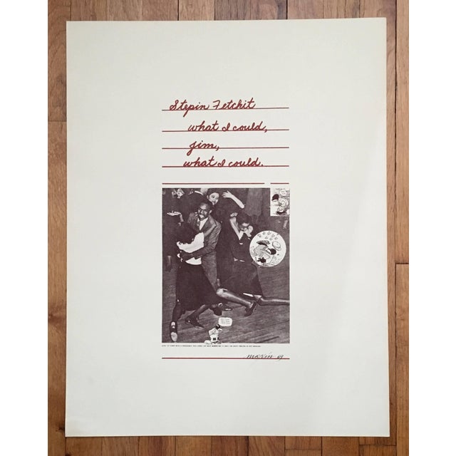 Poetry by J.D. REED Artwork by Richard Merkin screenprint in color, 1969, edition 22/50 Published by Bizzaro, Providence,...