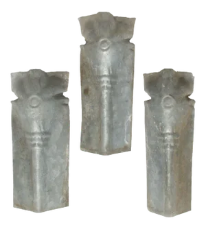 Zinc Architectural Elements, Set of 3