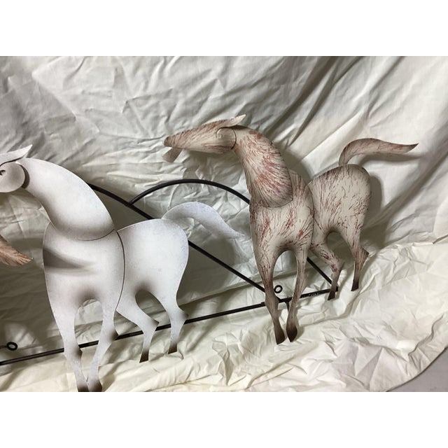 1970s 1970s Curtis Jere Mustangs Metal Wall Sculpture For Sale - Image 5 of 8