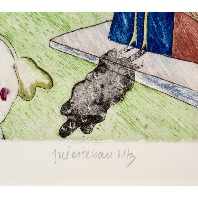 Jose Esteban Martinez Flying Man C. 1990 Original Print For Sale In San Francisco - Image 6 of 6