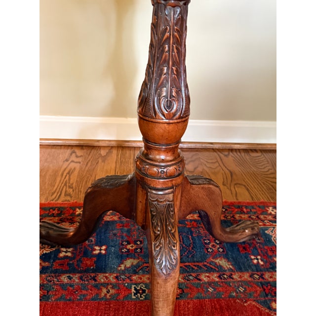 Wood Tripod Fliptop Table c.1780 For Sale - Image 7 of 9