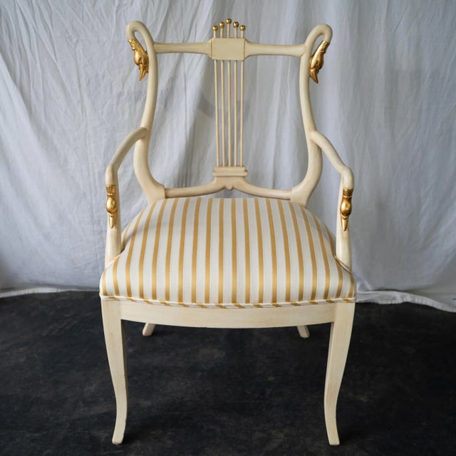 Set of 4 custom built armchairs in a Hollywood Regency style evoking the spirit of a fairy tale. Use as accent, occasional...