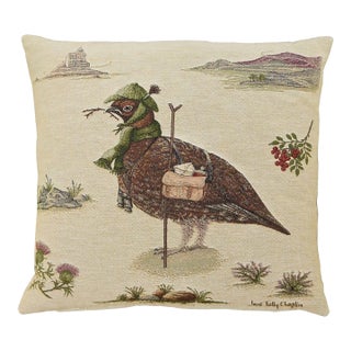 Henry Grouse the Stalker Tapestry Cushion With Feather Filler - 46x46cm (18"x18") For Sale