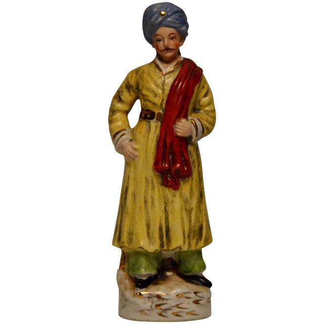 Turkish Inspired Figurine in Ottoman Garments For Sale
