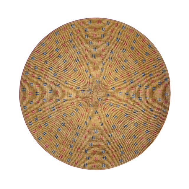 1990s Nigerian Hassau Basket Cover For Sale