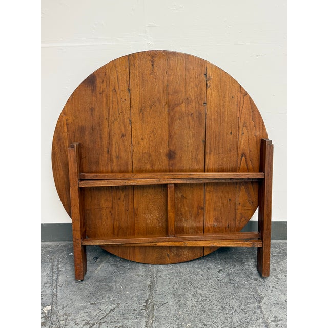 Wood Burmese Folding Table, Antique For Sale - Image 7 of 12