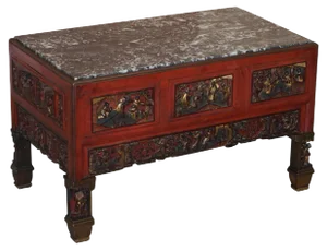 Chinese Marble Top Coffee Table