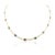 Art Deco 3.85ct Emerald Ruby Sapphire Choker Necklace in 18k Gold For Sale - Image 3 of 12