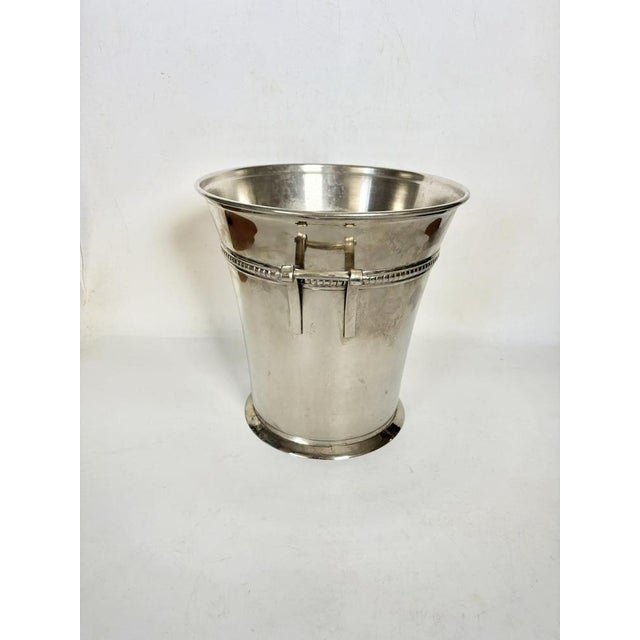 Silver Steel Champagne Bucket, France, 1970s For Sale - Image 8 of 9