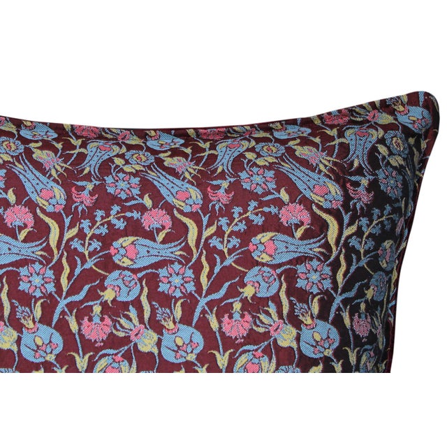 Shabby Chic Shabby Chic Damask Floral Turkish Pillow For Sale - Image 3 of 9