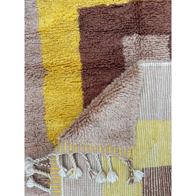 Modern Colorful Moroccan Wool Rug For Sale - Image 9 of 9