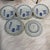 Japanese Late 20th Century Japanese Retro Blue and White Porcelain Plate - Set of 5 For Sale - Image 3 of 5