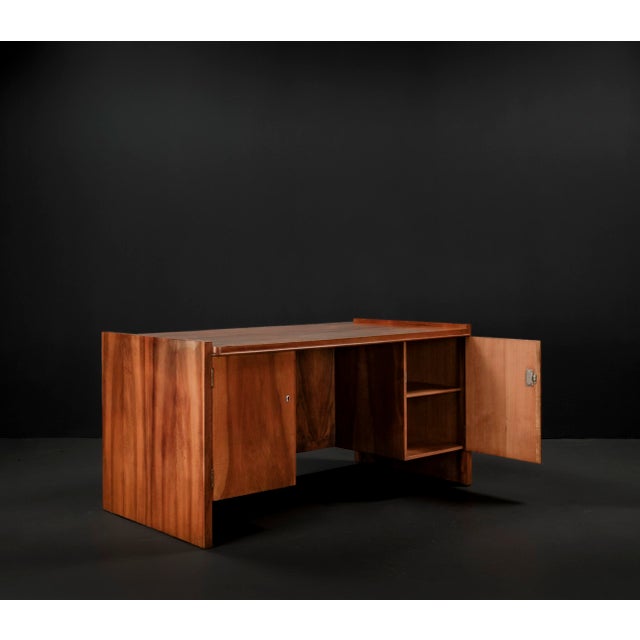 Art Deco Desk in Walnut by Bruno Paul for Veb Deutsche Werkstätten Hellerau, 1930s For Sale - Image 12 of 18
