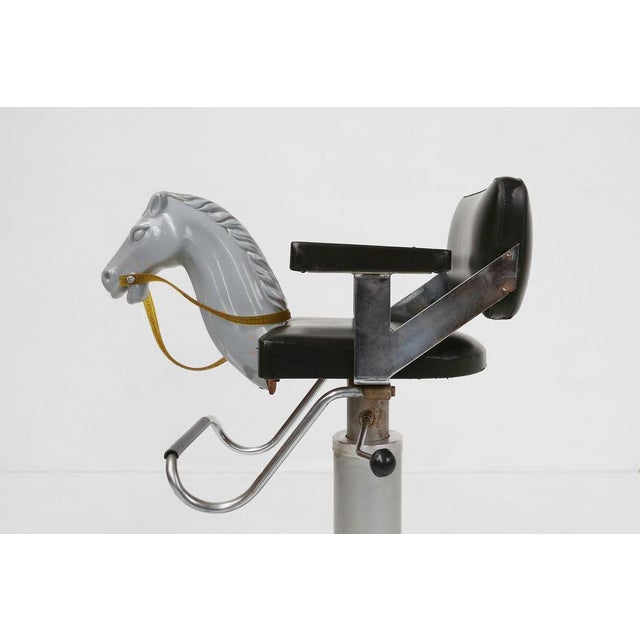 1950s Childrens Barber Chair with Horse Head, Belgium, 1950s For Sale - Image 5 of 12