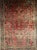 French Country Antique Persian Sarouk Area Rug, Handwoven All-Over Floral Pattern, Red & Navy, 4’ X 5’ For Sale - Image 3 of 10