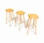 Beech Wood Stools, 1970s, Set of 3 For Sale - Image 4 of 5
