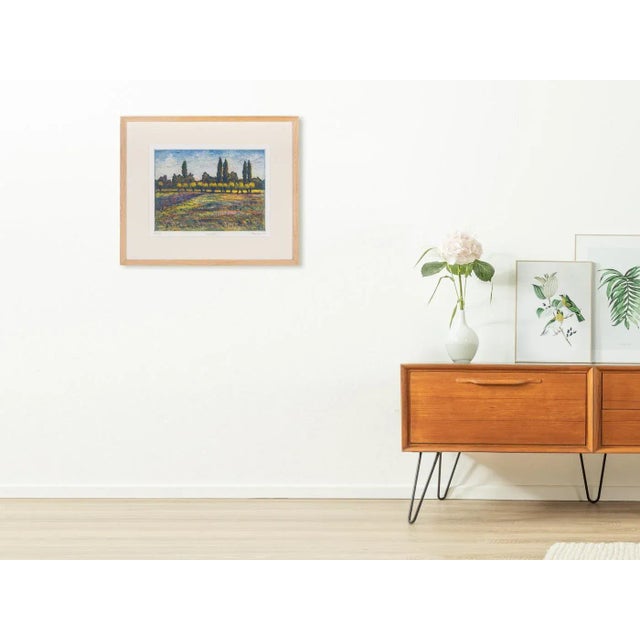 Gerhard Messemer, Weiden III, Color Etching on Paper, Framed For Sale - Image 3 of 12