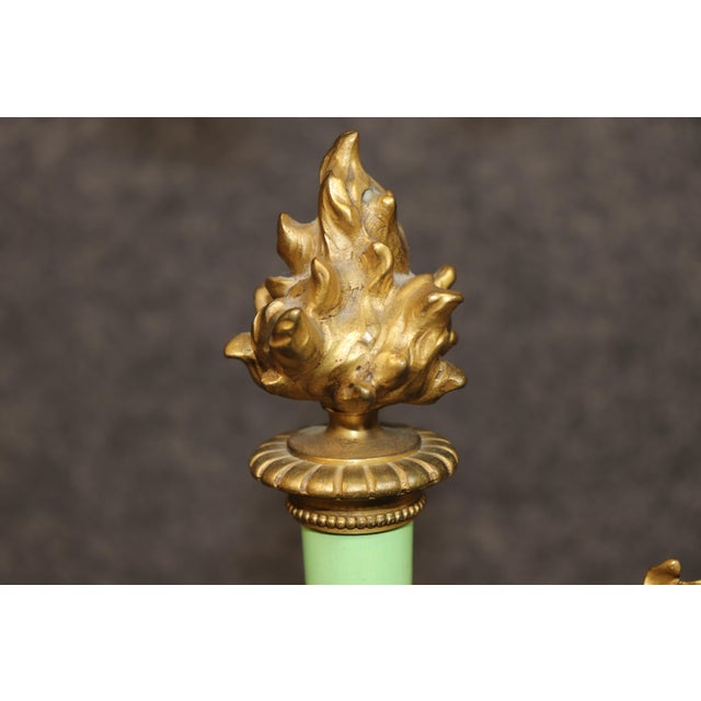 Metal 1910s French Bronze Ormolu Bronze Mounted Bronze Table Lamp For Sale - Image 7 of 12