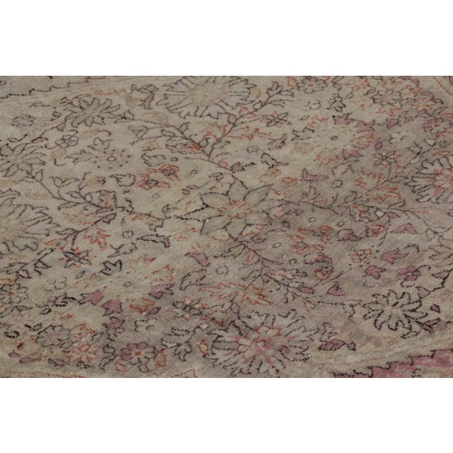 Rug & Kilim Oversized Antique Sivas Rug in Beige and Red Floral Patterns, From Rug & Kilim For Sale - Image 4 of 10
