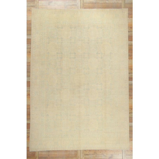 Modern Muted Khotan Rug - 09'05 X 13'07 For Sale In Dallas - Image 6 of 12