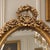 French 1970 Artisan Louis XVI Gold Beech Oval Wall Mirror For Sale - Image 3 of 10