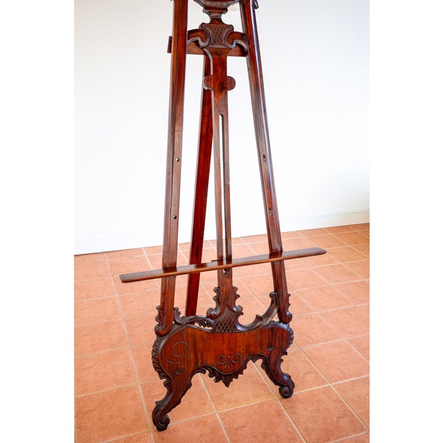 1920s Vintage Easel in Mahogany, 1920s For Sale - Image 5 of 18