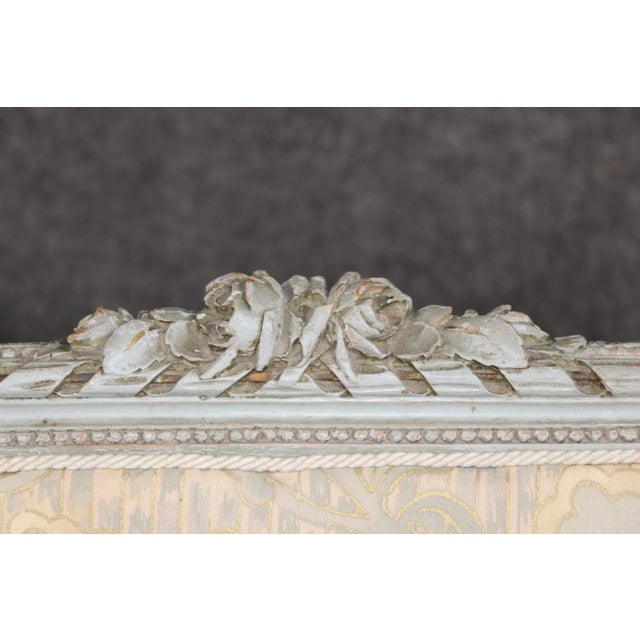 Set French Louis XVI Maison Krieger Cane Walnut Upholstered 5 Piece Parlor Set For Sale - Image 12 of 13