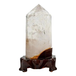 Natural Rock Crystal Tower Obelisk For Sale
