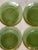Set of 4 Vintage Green Glass Lunch or Salad Plates For Sale - Image 9 of 9