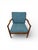 This beautifully restored Mid-Century Modern walnut armchair blends timeless design with modern comfort. Featuring a...