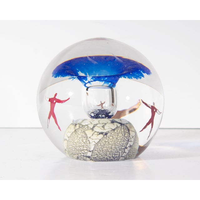 Abstract Kosta Boda Limited Edition Flying Man Paperweight by Bertil Vallien For Sale - Image 3 of 8