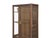Vintage Dark Brown Oriental Treasure Glass Doors Display Curio Stack Cabinet For Sale - Image 10 of 13