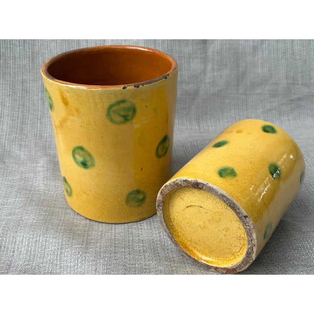 Mid 20th Century Hand Thrown French Terra Cotta Nesting Planters a Pair For Sale - Image 13 of 16