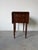 Wood Antique Walnut Drop-Leaf Side Table With Two Drawers & Turned Legs/ Sold For Sale - Image 7 of 12