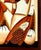 Terra Cotta Haitian Naïve Art Movement Signed Painting, by Laurent Casimir For Sale - Image 8 of 10