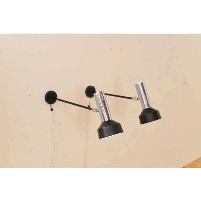 Metal Vintage Wall Arm Lamps from Raak, Set of 2 For Sale - Image 7 of 7